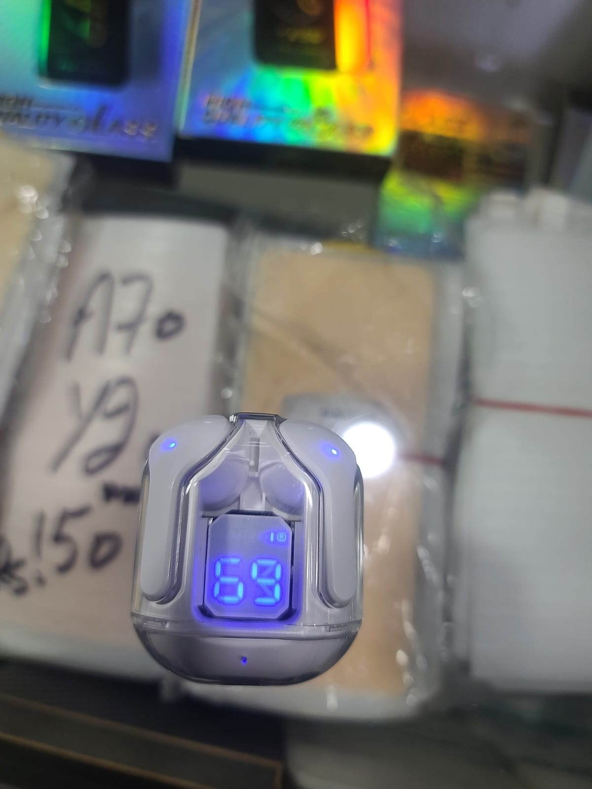 Air 31 Buds TWS Bluetooth 5.3 ENC Smart Touch Control Stereo HiFi Noise Reduction Lightweight & Portable In Ear Earbuds with Microphone Deep Bass Stereo Music TWS Air 31 Wireless Transparent Earphones